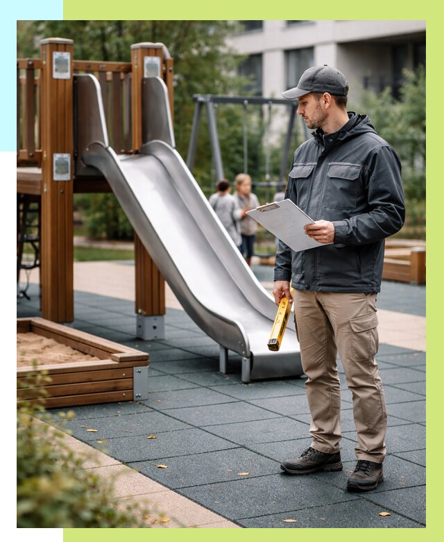 Сертификация детских площадок в Екатеринбурге от 25623 р. | Алешин-Ктр