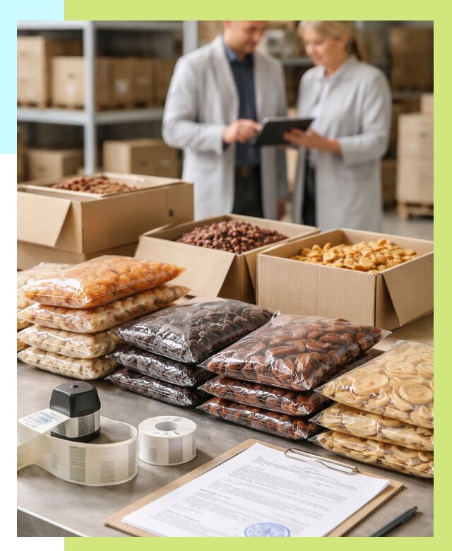 Сертификация сухофруктов в Екатеринбурге от 12299 р. | Алешин-Ктр под ключ