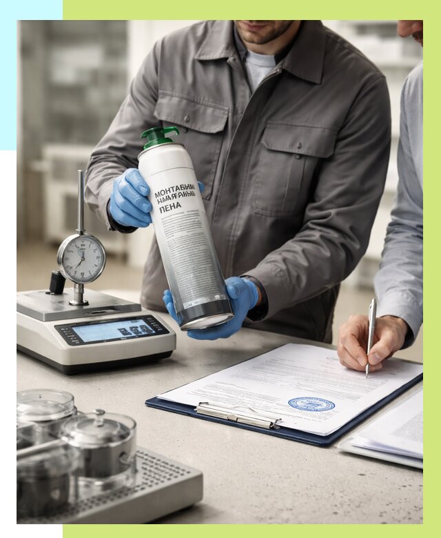 Сертификация монтажной пены в Екатеринбурге от 15374 р. | Алешин-Ктр