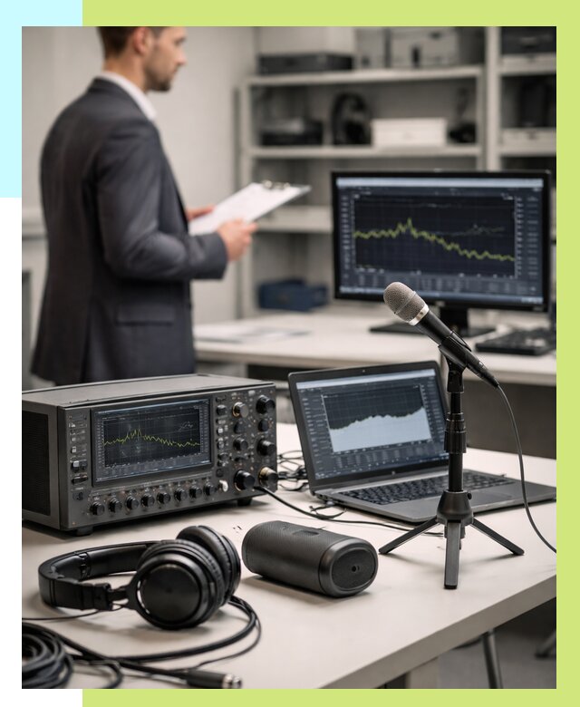 Сертификация аудиотехники в Екатеринбурге от 15374 р., Алешин-Ктр