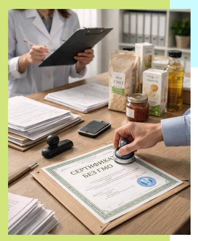Получение сертификата Без ГМО для продукции в Екатеринбурге